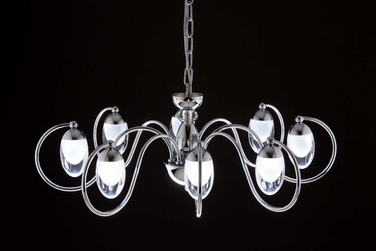 Lampadario a Sospensione led Candeliere 8 di Design Moderno