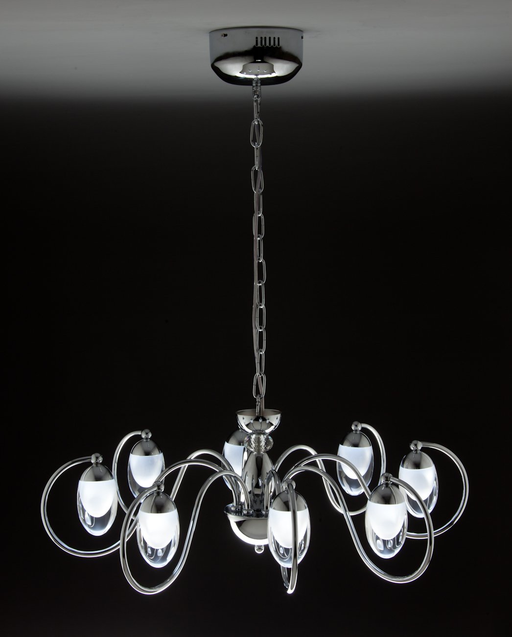 Lampadario a Sospensione led Candeliere 8 di Design Moderno