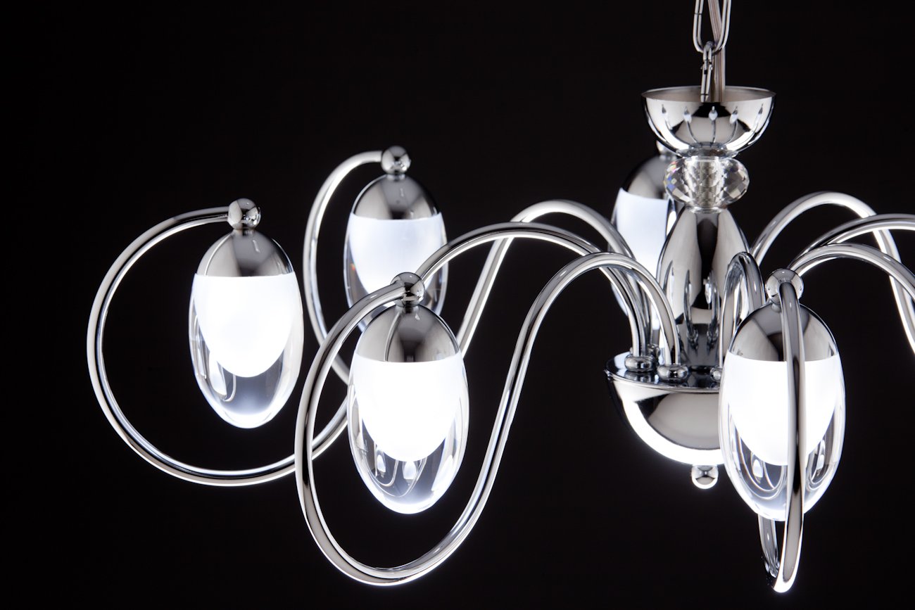 Lampadario a Sospensione led Candeliere 8 di Design Moderno