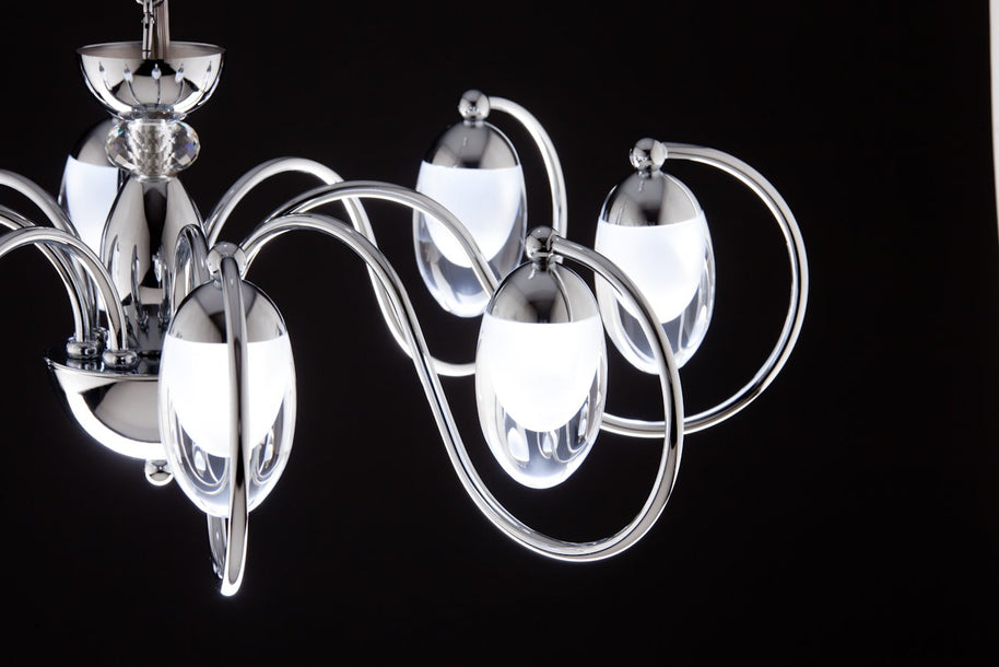 Lampadario a Sospensione led Candeliere 8 di Design Moderno