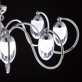 Lampadario a Sospensione led Candeliere 8 di Design Moderno