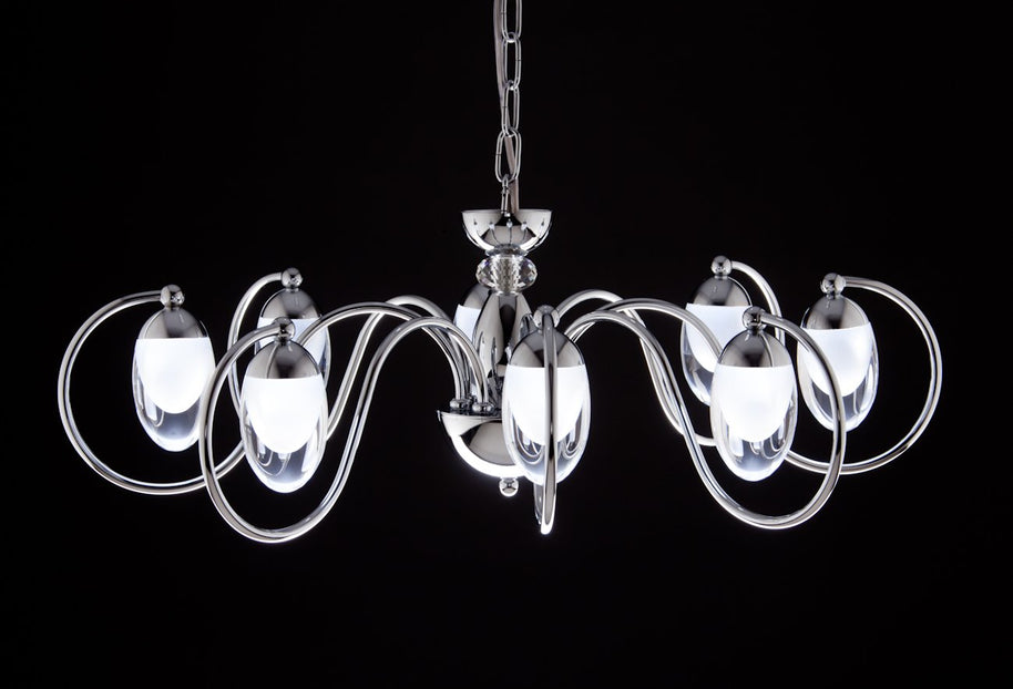 Lampadario a Sospensione led Candeliere 8 di Design Moderno