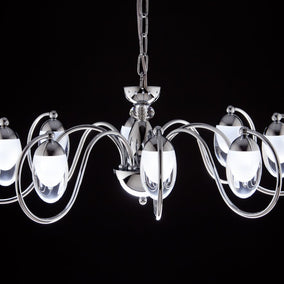 Lampadario a Sospensione led Candeliere 8 di Design Moderno