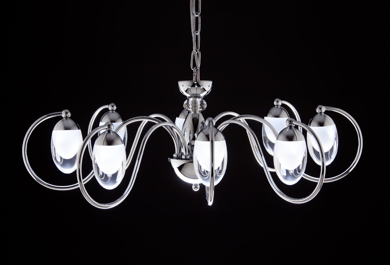 Lampadario a Sospensione led Candeliere 8 di Design Moderno