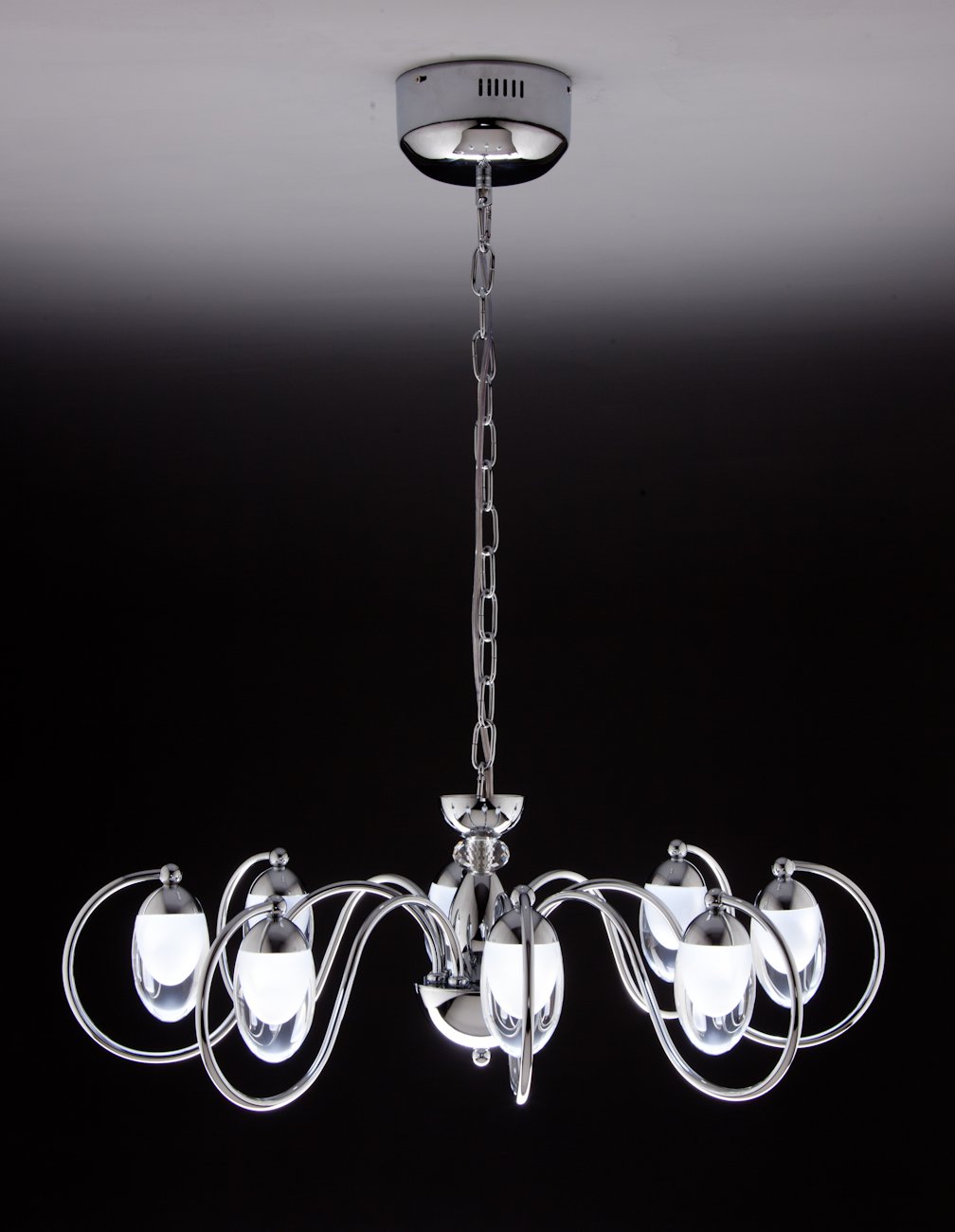 Lampadario a Sospensione led Candeliere 8 di Design Moderno