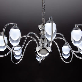 Lampadario a Sospensione led Candeliere 8 di Design Moderno