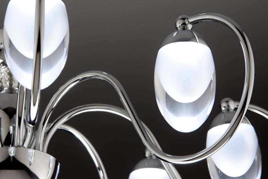 Lampadario a Sospensione led Candeliere 8 di Design Moderno