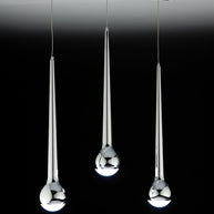Lampadario a Sospensione Led Drop 3 di Design Moderno