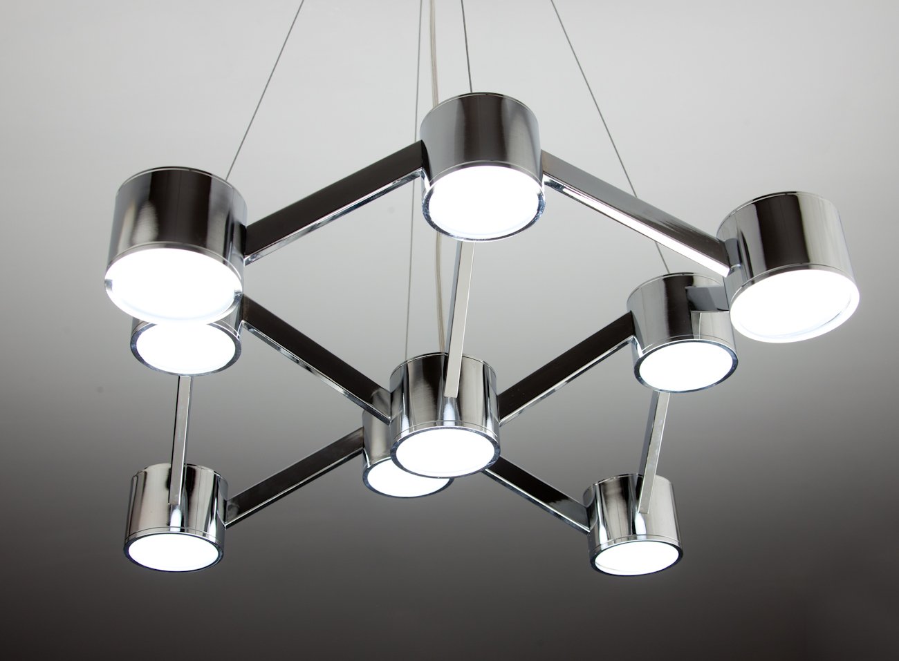 Lampadario a Sospensione led Mech 9 di Design Moderno