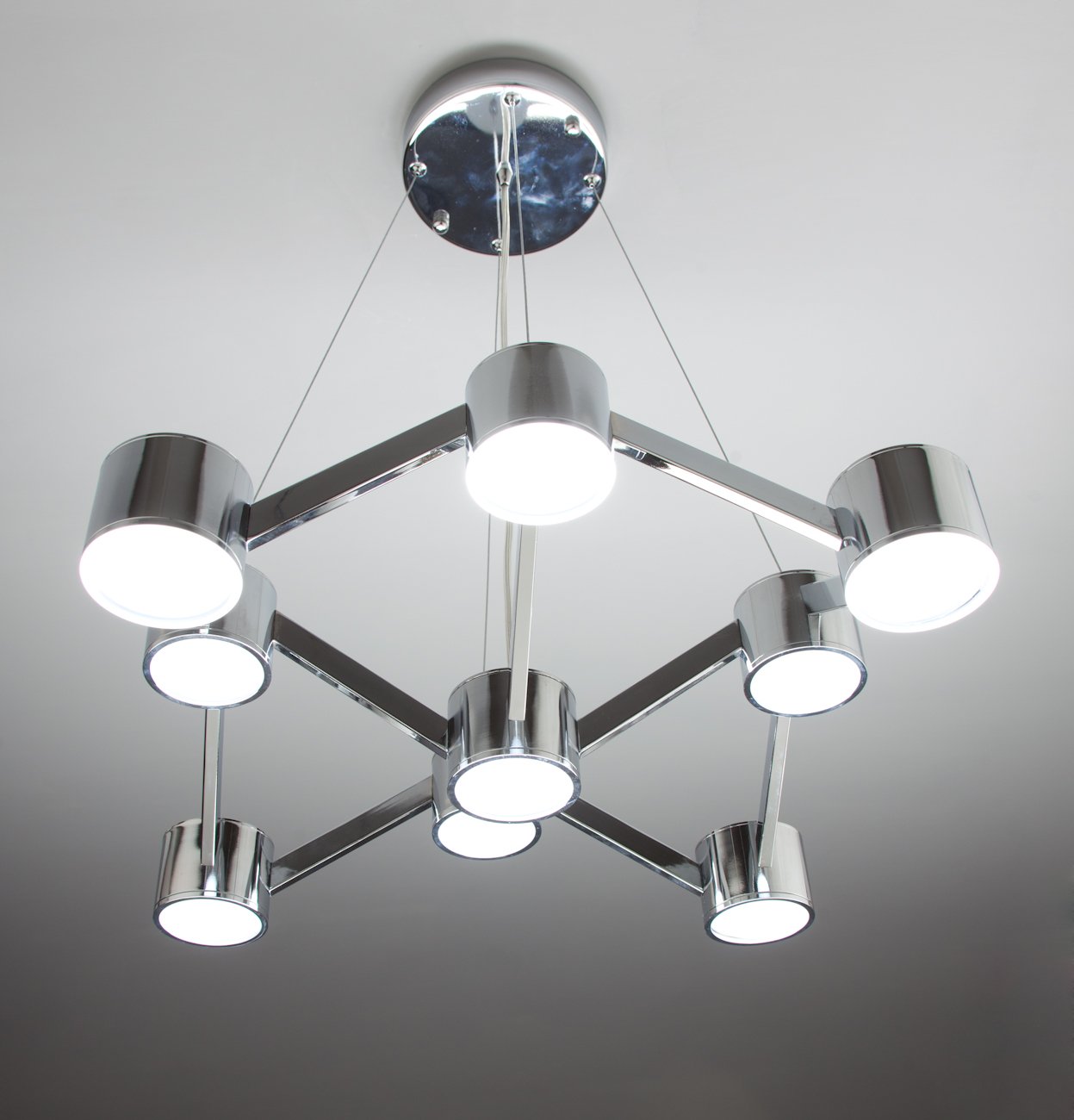 Lampadario a Sospensione led Mech 9 di Design Moderno