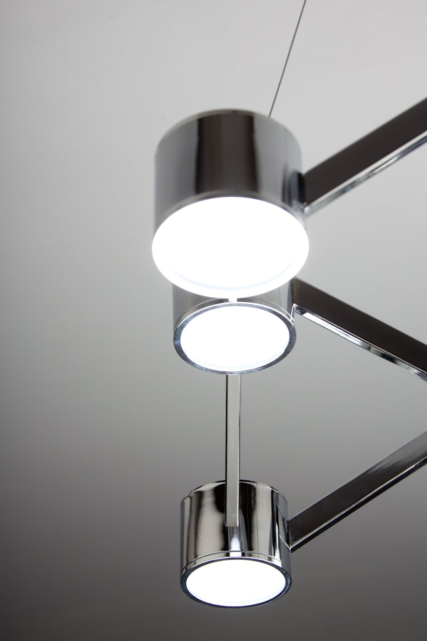 Lampadario a Sospensione led Mech 9 di Design Moderno