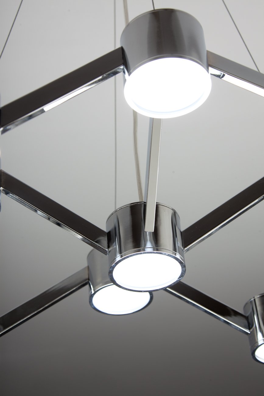 Lampadario a Sospensione led Mech 9 di Design Moderno