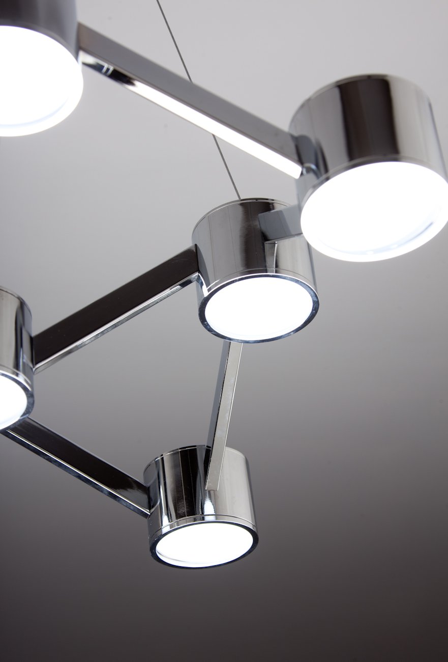 Lampadario a Sospensione led Mech 9 di Design Moderno
