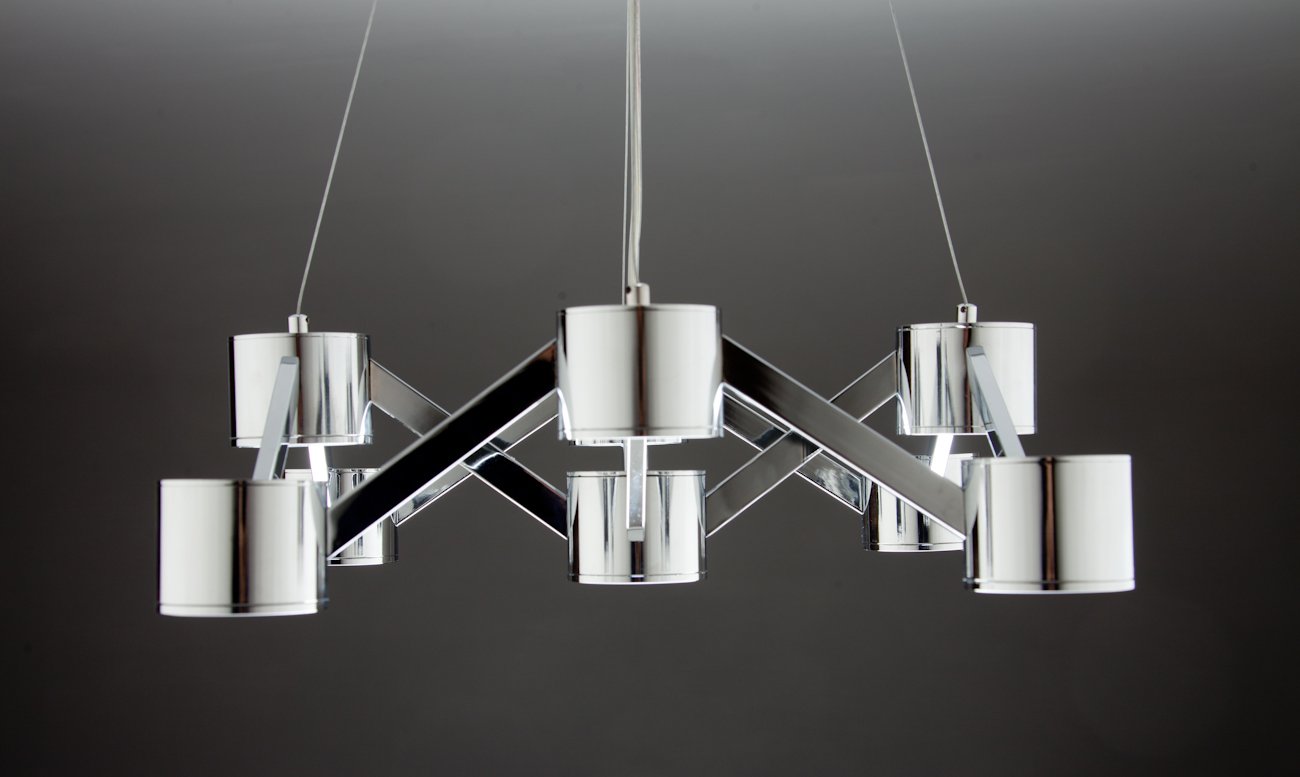 Lampadario a Sospensione led Mech 9 di Design Moderno