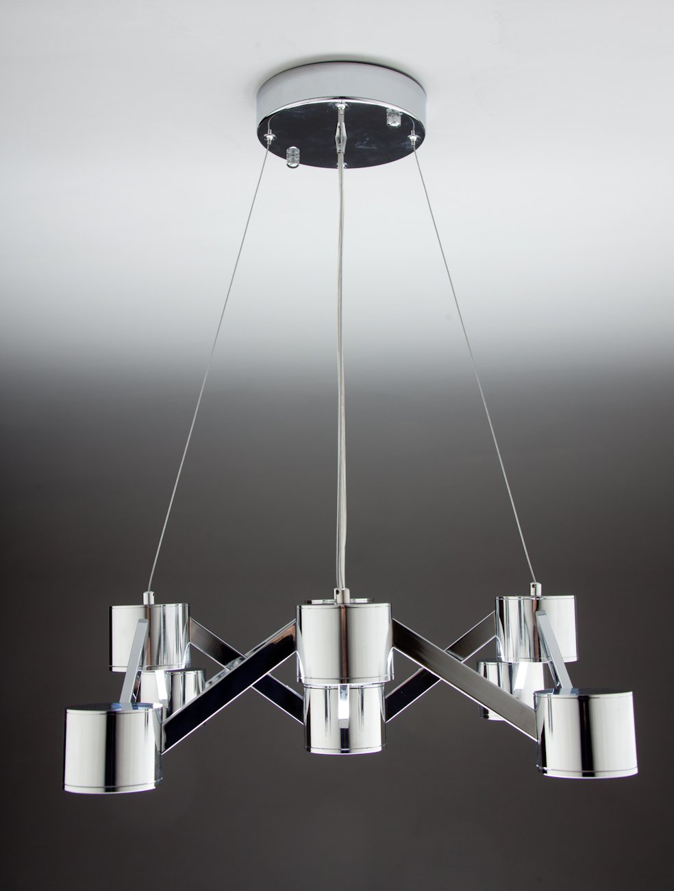 Lampadario a Sospensione led Mech 9 di Design Moderno