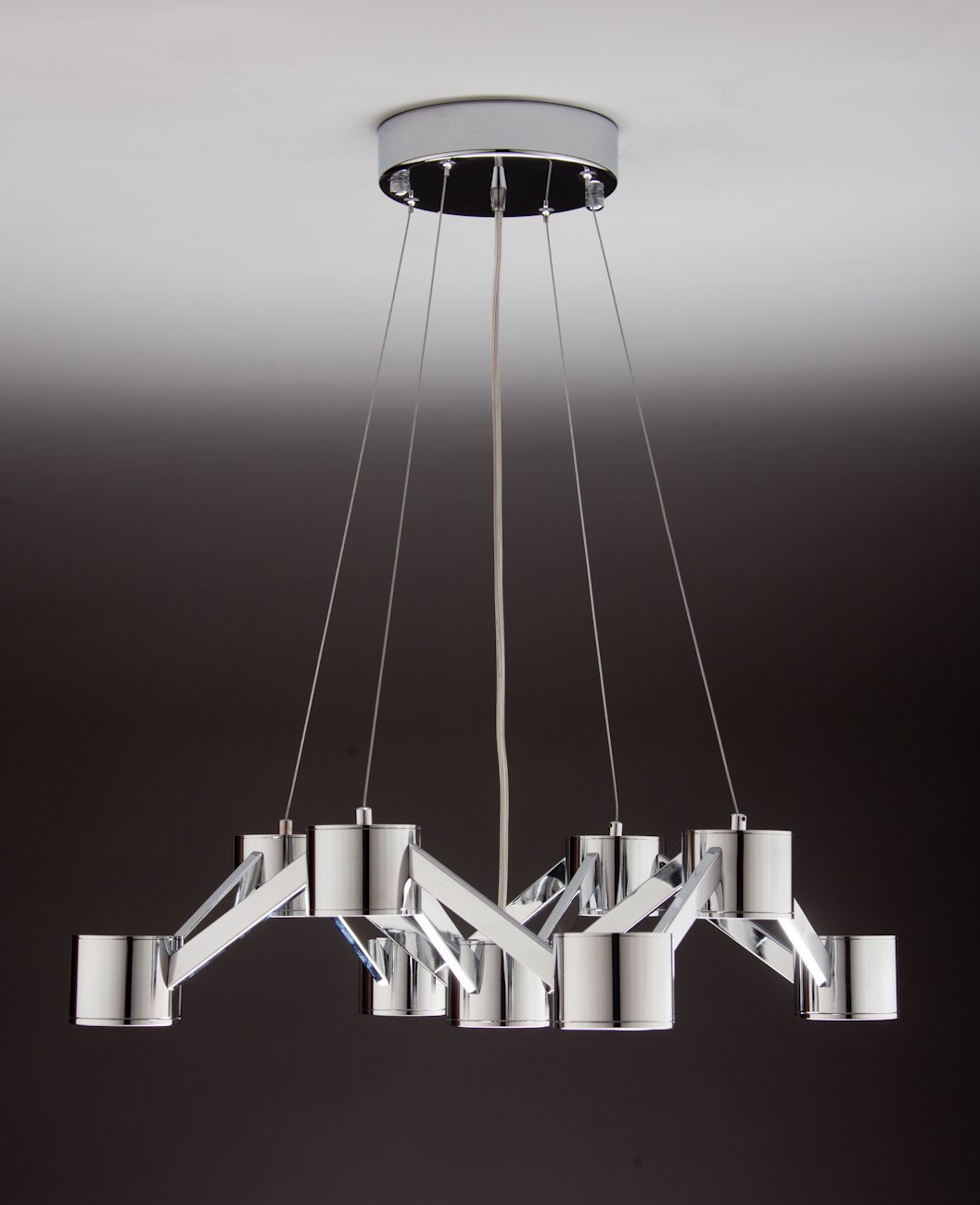 Lampadario a Sospensione led Mech 9 di Design Moderno