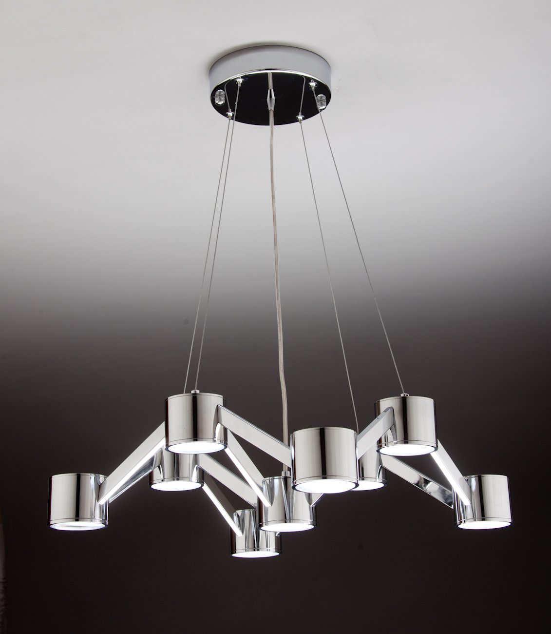 Lampadario a Sospensione led Mech 9 di Design Moderno