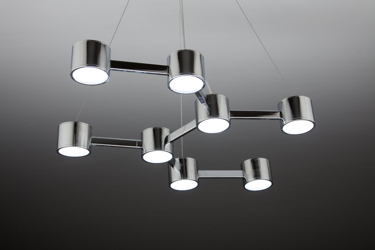 Lampadario a Sospensione Led Mech 8 Design Moderno