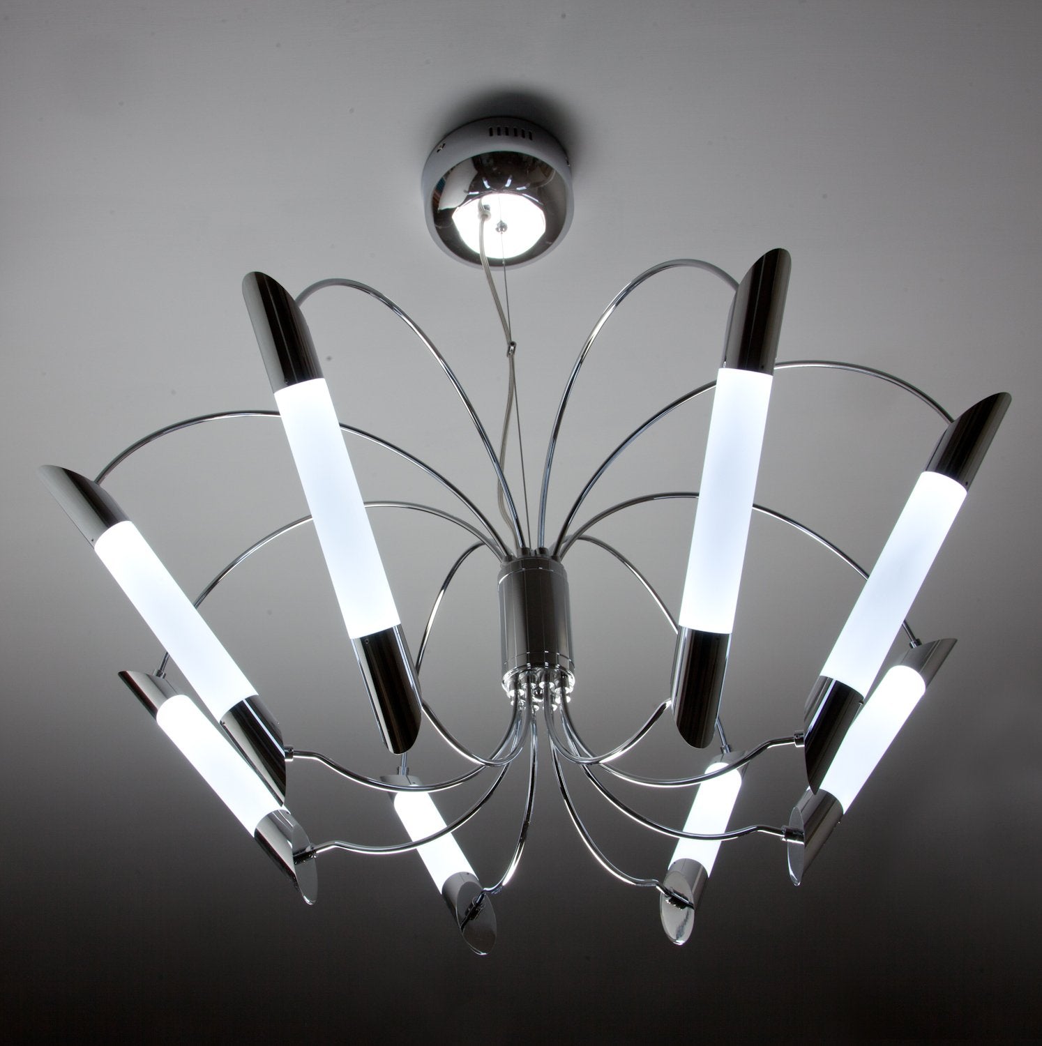 Lampadario a Sospensione Led Blade 8 di Design Moderno