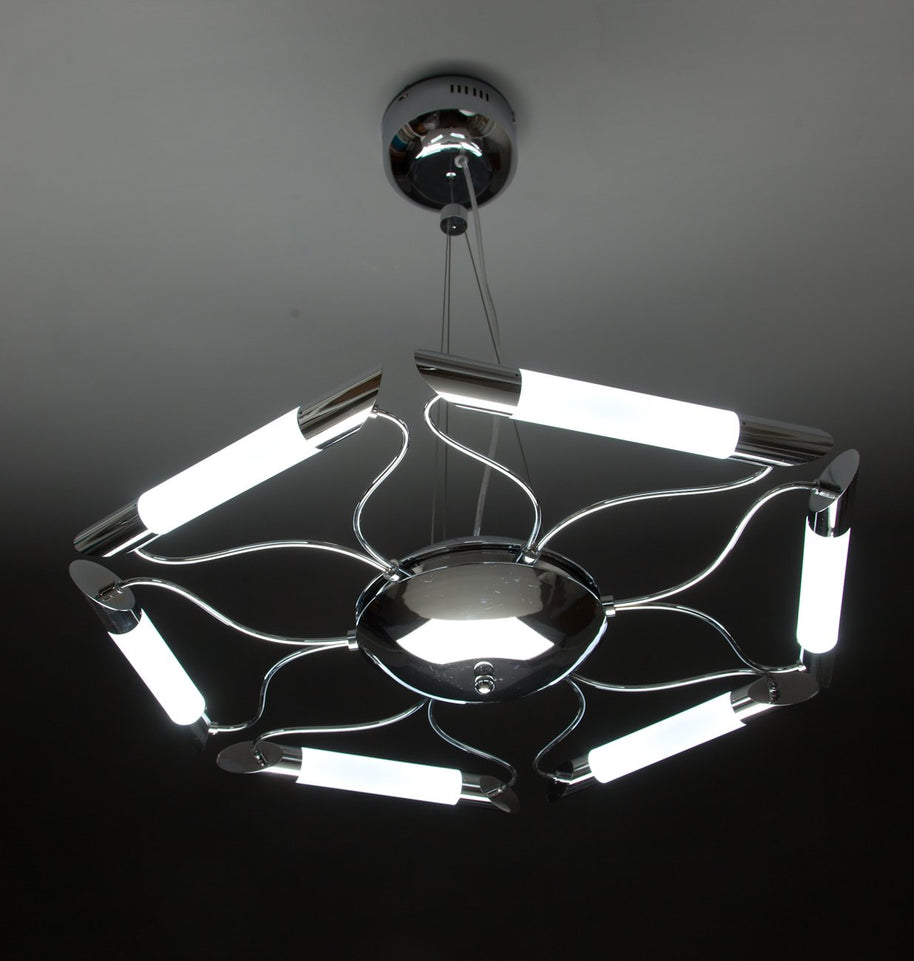 Lampadario a Sospensione Led Blade 6 di Design Moderno