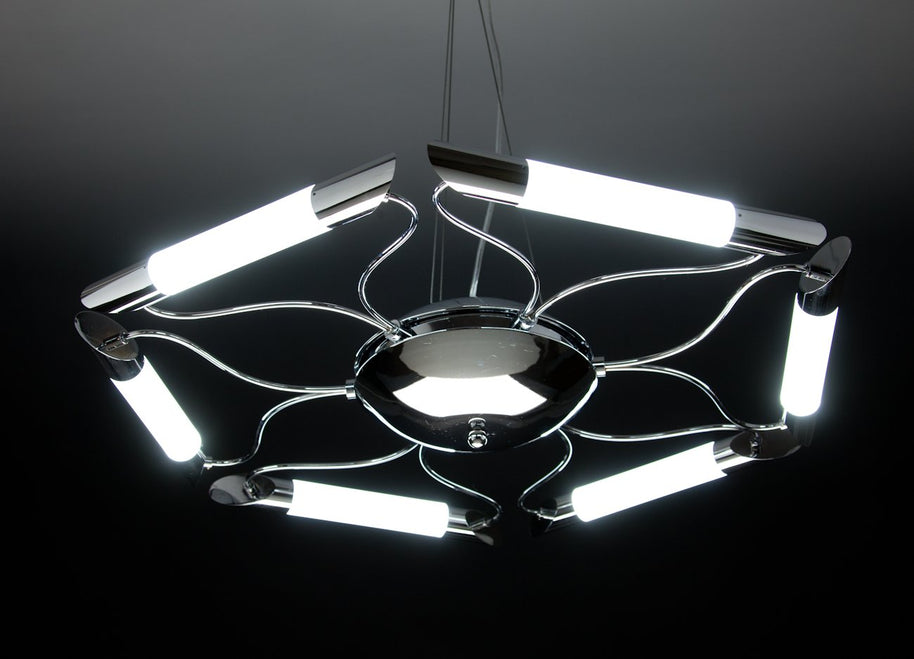 Lampadario a Sospensione Led Blade 6 di Design Moderno