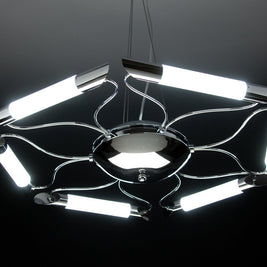 Lampadario a Sospensione Led Blade 6 di Design Moderno
