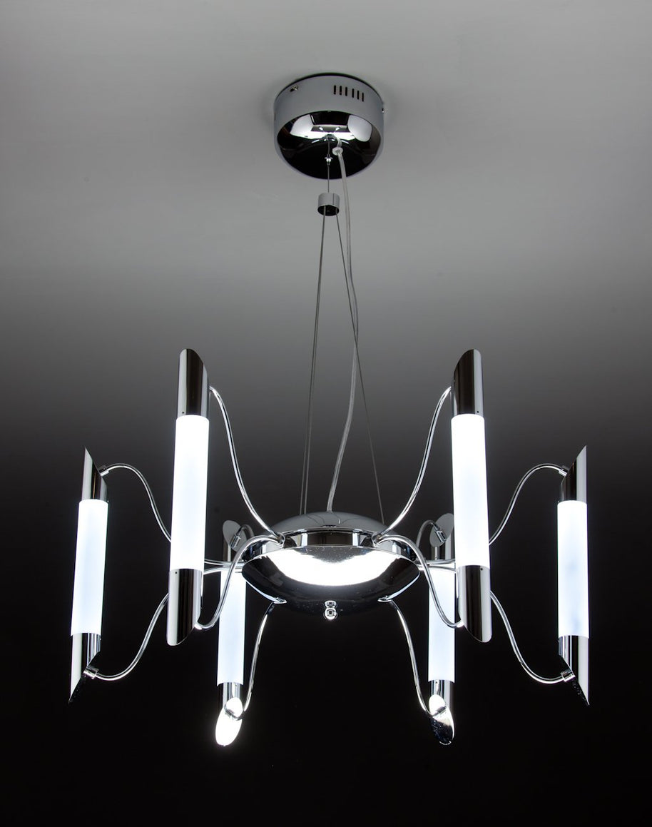 Lampadario a Sospensione Led Blade 6 di Design Moderno