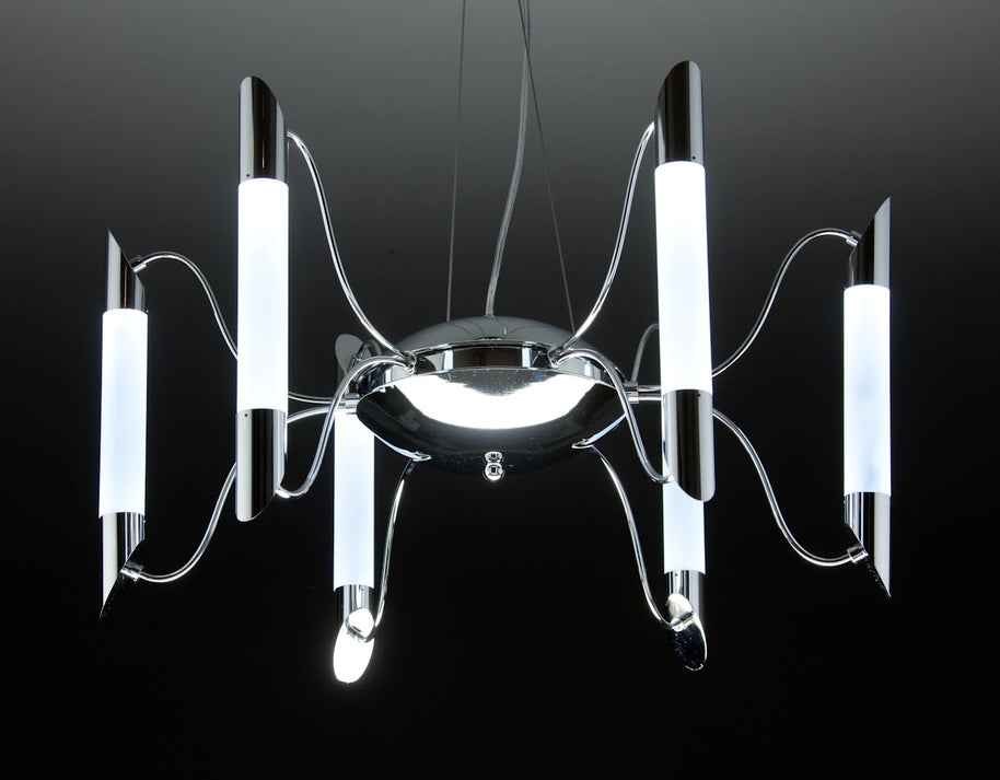 Lampadario a Sospensione Led Blade 6 di Design Moderno
