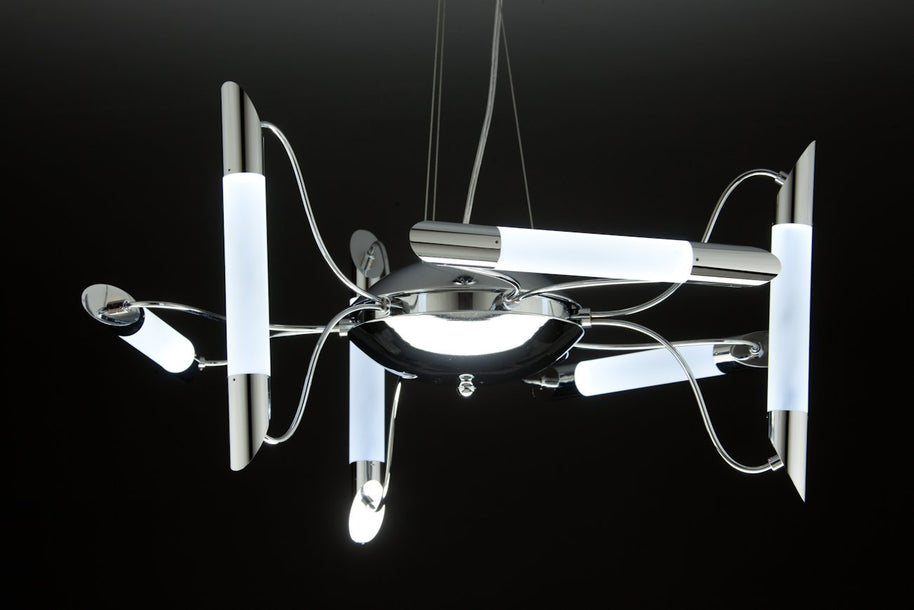 Lampadario a Sospensione Led Blade 6 di Design Moderno
