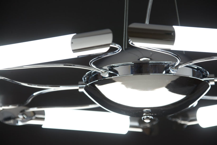 Lampadario a Sospensione Led Blade 6 di Design Moderno