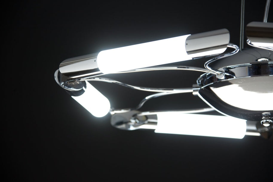 Lampadario a Sospensione Led Blade 6 di Design Moderno