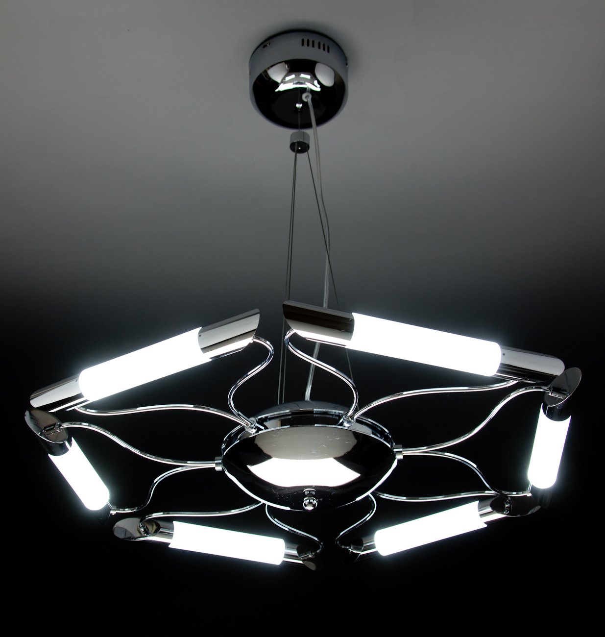 Lampadario a Sospensione Led Blade 6 di Design Moderno