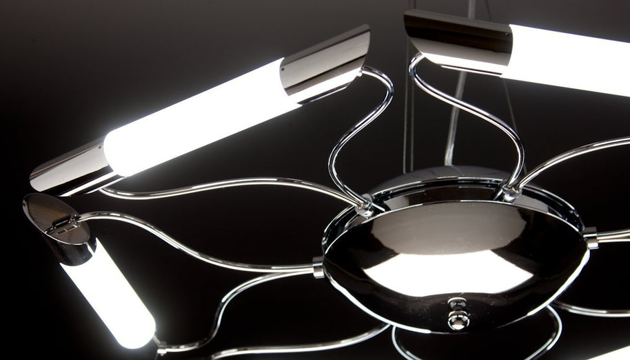 Lampadario a Sospensione Led Blade 6 di Design Moderno