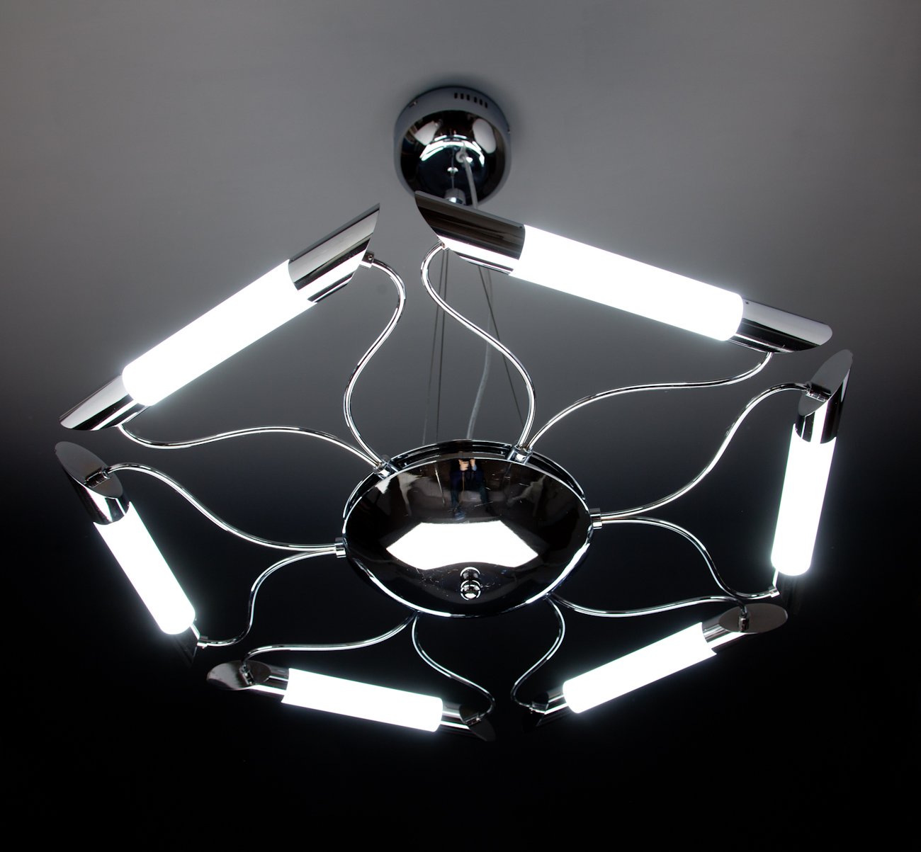 Lampadario a Sospensione Led Blade 6 di Design Moderno