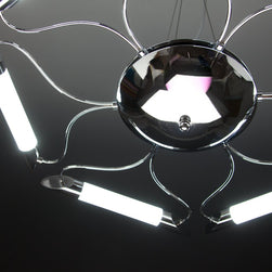 Lampadario a Sospensione Led Blade 6 di Design Moderno