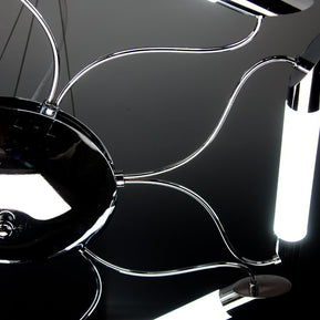 Lampadario a Sospensione Led Blade 6 di Design Moderno
