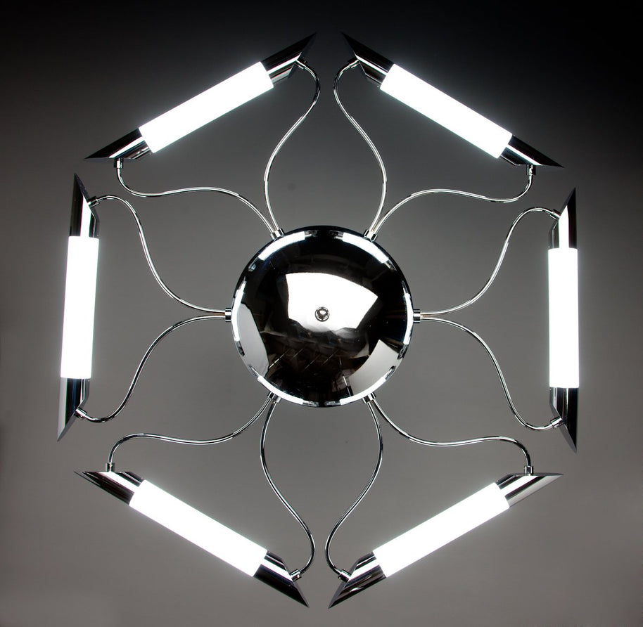 Lampadario a Sospensione Led Blade 6 di Design Moderno