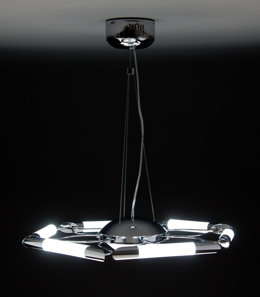 Lampadario a Sospensione Led Blade 6 di Design Moderno