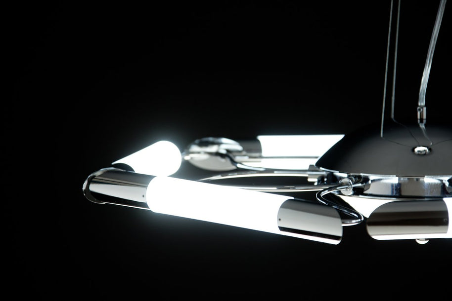 Lampadario a Sospensione Led Blade 6 di Design Moderno