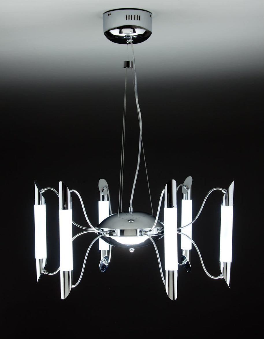Lampadario a Sospensione Led Blade 6 di Design Moderno