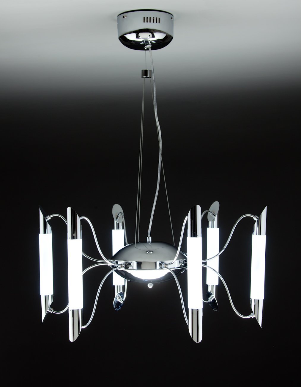 Lampadario a Sospensione Led Blade 6 di Design Moderno