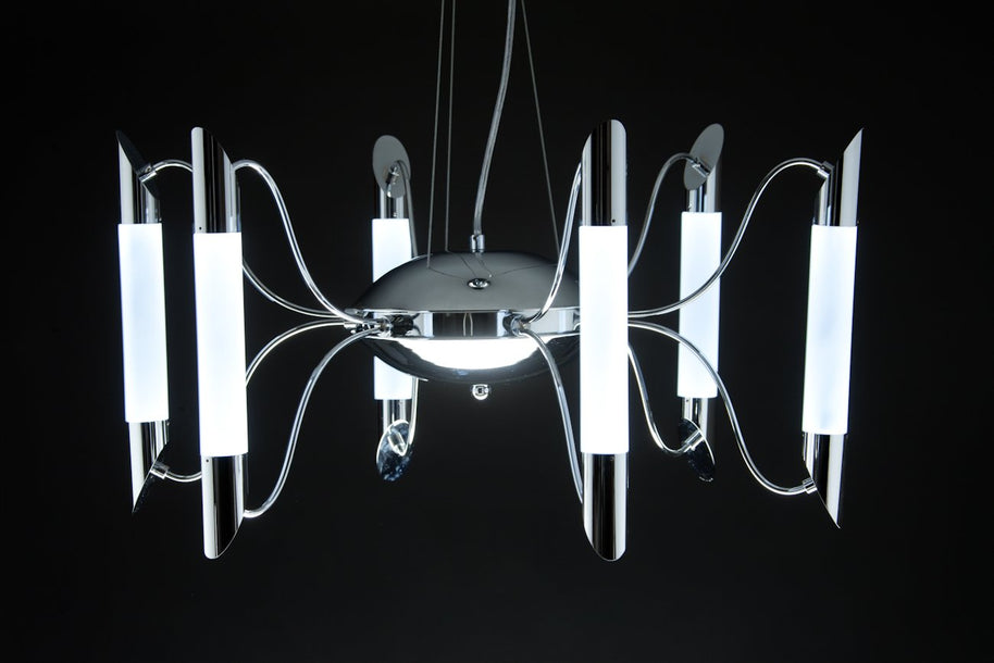 Lampadario a Sospensione Led Blade 6 di Design Moderno