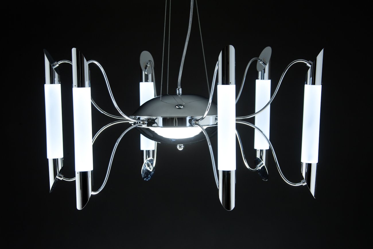 Lampadario a Sospensione Led Blade 6 di Design Moderno