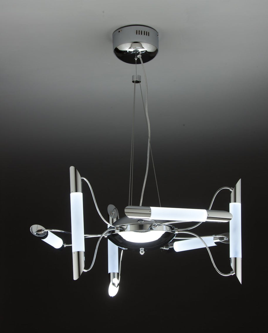 Lampadario a Sospensione Led Blade 6 di Design Moderno
