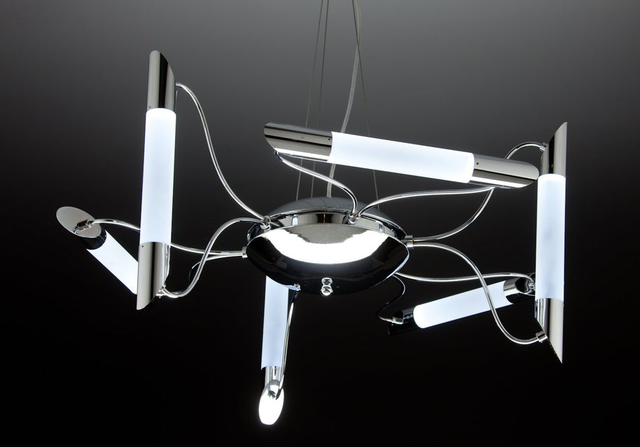 Lampadario a Sospensione Led Blade 6 di Design Moderno