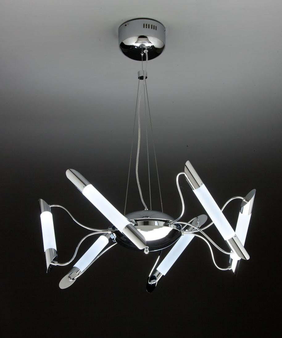 Lampadario a Sospensione Led Blade 6 di Design Moderno