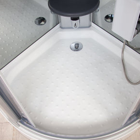 Black Eden 95x95cm Box Doccia Idromassaggio con  Sauna, Bagno Turco e Ozono