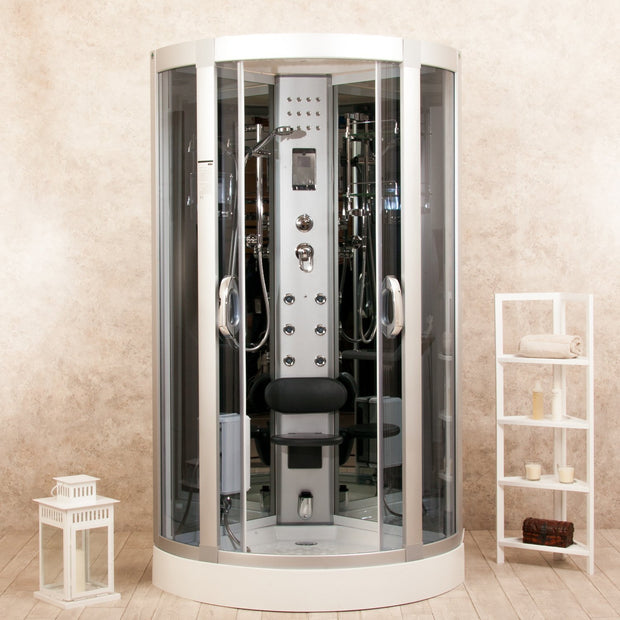 Black Eden 90x90cm Box Doccia Idromassaggio Multifunzione