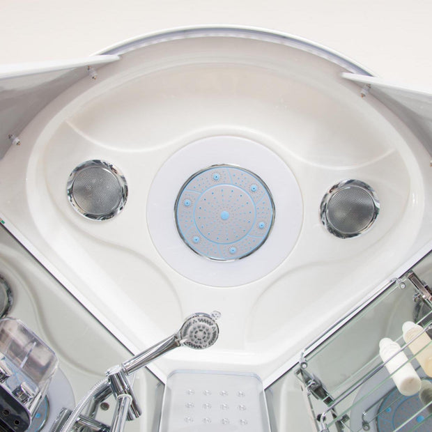 Black Eden 80x80cm Box Doccia Idromassaggio Multifunzione