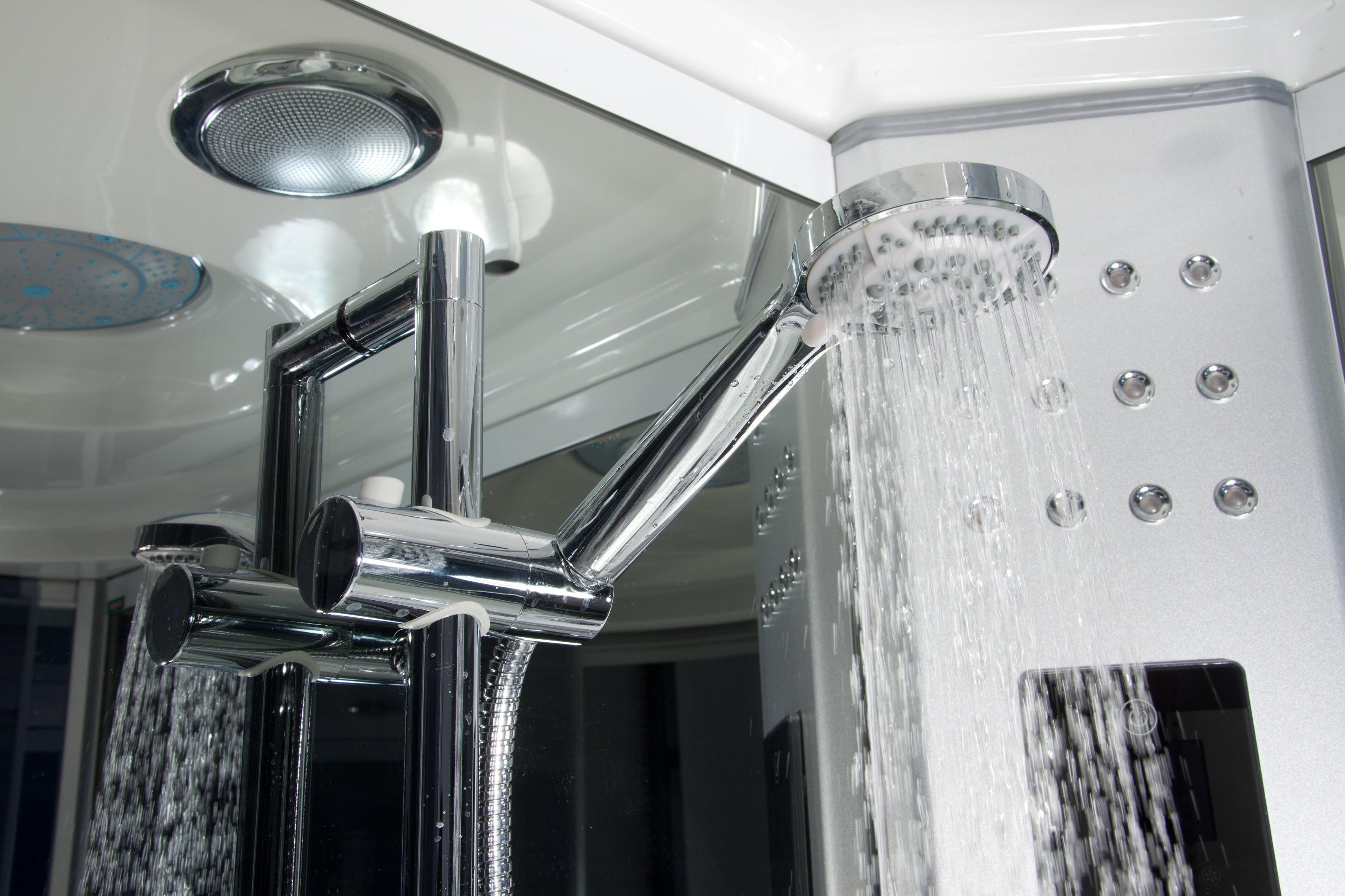 Black Eden 80x80cm Box Doccia Idromassaggio Multifunzione